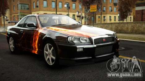 Nissan Skyline R34 Sahunlia S9 para GTA 4