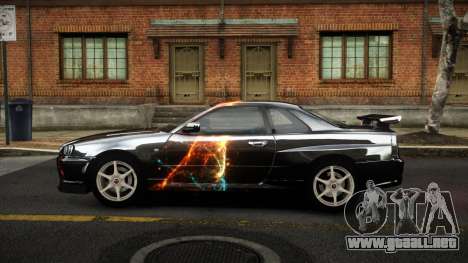 Nissan Skyline R34 Sahunlia S9 para GTA 4