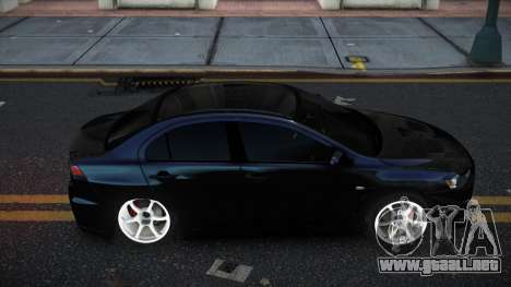 Mitsubishi Lancer Evolution X Zoyixiyuh para GTA 4