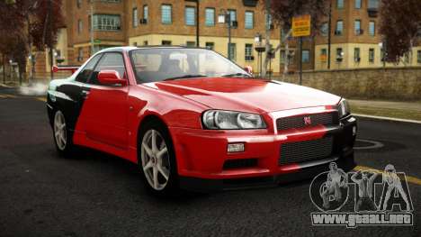 Nissan Skyline R34 Sahunlia S4 para GTA 4