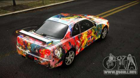 Nissan Skyline R34 Sahunlia S7 para GTA 4