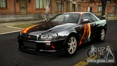 Nissan Skyline R34 Sahunlia S9 para GTA 4
