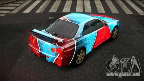 Nissan Skyline R34 Zoelly S10 para GTA 4