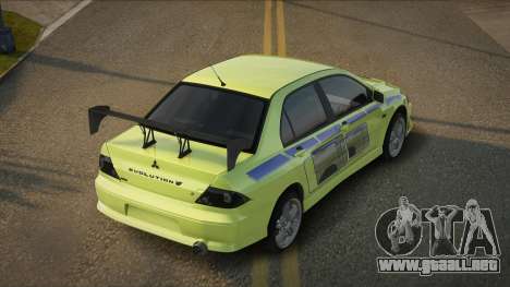Mitsubishi Lancer Evolution VII Erley para GTA San Andreas