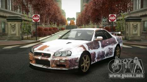 Nissan Skyline R34 Zoelly S14 para GTA 4