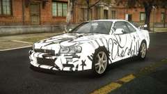 Nissan Skyline R34 Sahunlia S1 para GTA 4