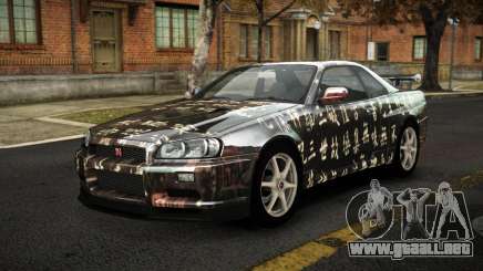 Nissan Skyline R34 Sahunlia S5 para GTA 4