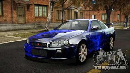 Nissan Skyline R34 Sahunlia S3 para GTA 4