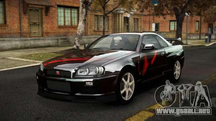 Nissan Skyline R34 Sahunlia S14 para GTA 4