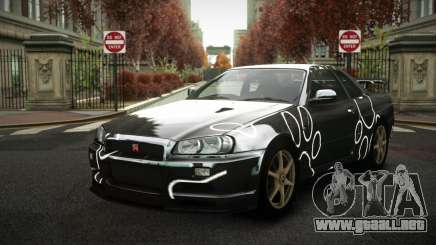 Nissan Skyline R34 Zoelly S5 para GTA 4