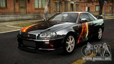 Nissan Skyline R34 Sahunlia S9 para GTA 4