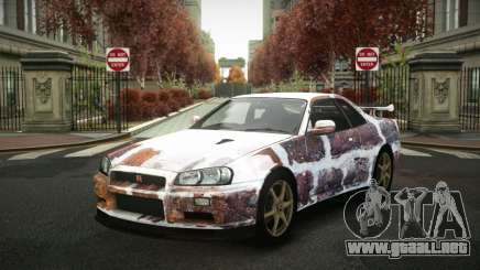 Nissan Skyline R34 Zoelly S14 para GTA 4