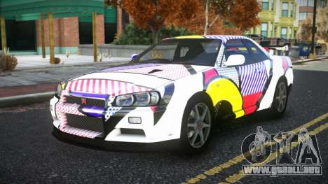 Nissan Skyline R34 Bridy S8 para GTA 4