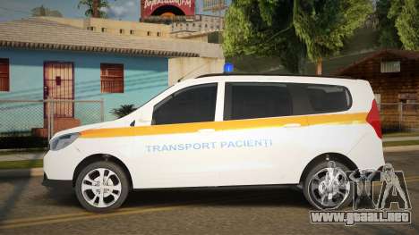 Dacia Lodgy Transport Pacienti para GTA San Andreas