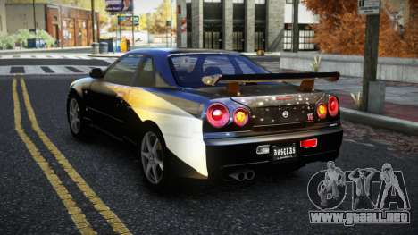 Nissan Skyline R34 Bridy S6 para GTA 4