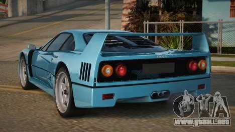 Ferrari F40 Vieren para GTA San Andreas