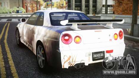Nissan Skyline R34 Bridy S3 para GTA 4