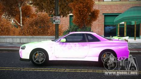 Nissan Skyline R34 Bridy S13 para GTA 4