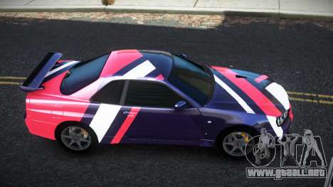 Nissan Skyline R34 Bridy S9 para GTA 4