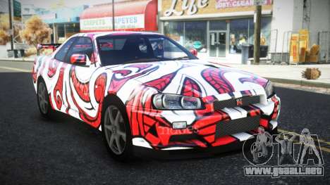 Nissan Skyline R34 Bridy S10 para GTA 4