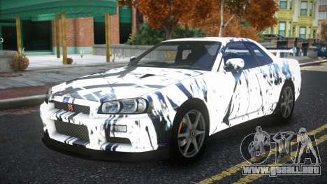 Nissan Skyline R34 Bridy S4 para GTA 4