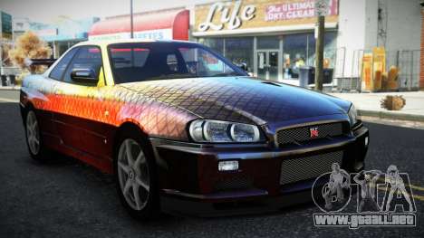 Nissan Skyline R34 Bridy S1 para GTA 4