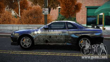 Nissan Skyline R34 Bridy S7 para GTA 4