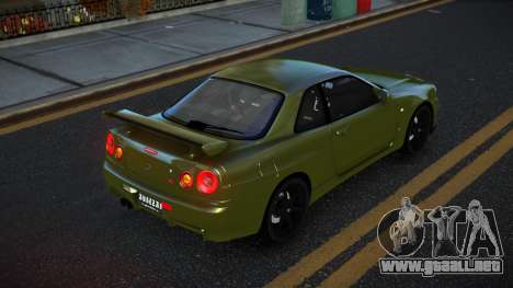 Nissan Skyline R34 Vijugade para GTA 4