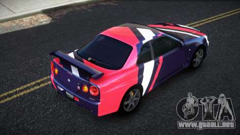 Nissan Skyline R34 Bridy S9 para GTA 4