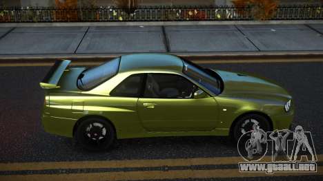 Nissan Skyline R34 Vijugade para GTA 4