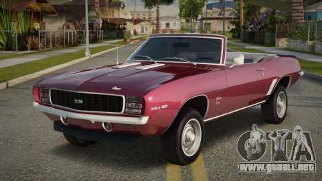 1969 Chevrolet Camaro SS 350 Convertible para GTA San Andreas