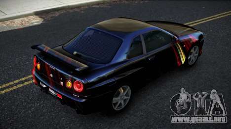 Nissan Skyline R34 Bridy S2 para GTA 4