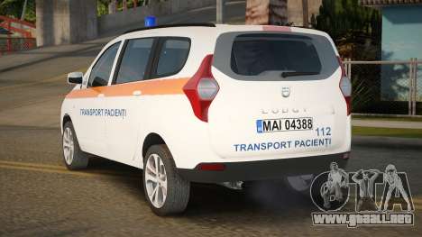 Dacia Lodgy Transport Pacienti para GTA San Andreas