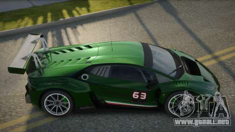Lamborghini Huracan GT3 Neron para GTA San Andreas