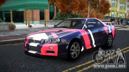 Nissan Skyline R34 Bridy S9 para GTA 4