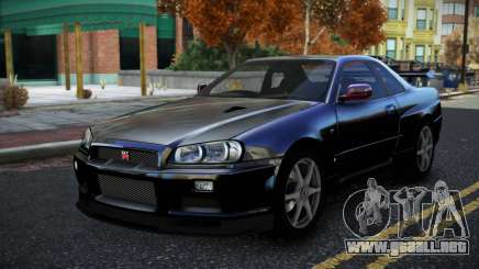 Nissan Skyline R34 Bridy S2 para GTA 4