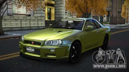 Nissan Skyline R34 Vijugade para GTA 4