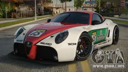 Alfa Romeo 8C GT3 Competizione para GTA San Andreas