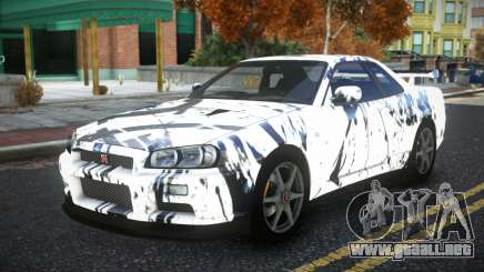 Nissan Skyline R34 Bridy S4 para GTA 4