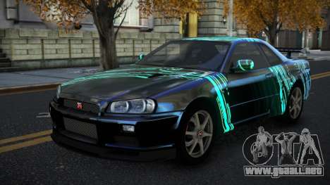 Nissan Skyline R34 Terjam S1 para GTA 4
