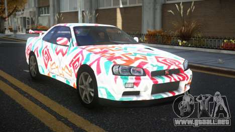 Nissan Skyline R34 Terjam S8 para GTA 4