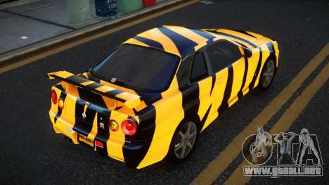 Nissan Skyline R34 Terjam S14 para GTA 4