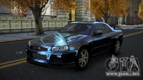 Nissan Skyline R34 Terjam S5 para GTA 4
