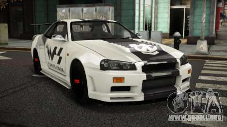 Nissan Skyline R34 Puzuvu para GTA 4