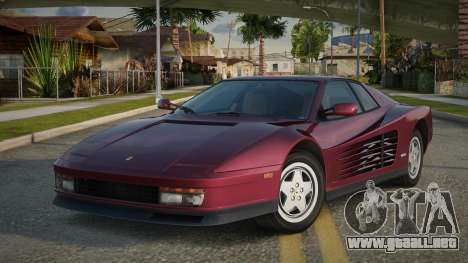 Ferrari Testarossa Anielse para GTA San Andreas