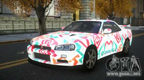 Nissan Skyline R34 Terjam S8 para GTA 4