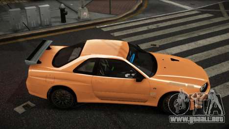 Nissan Skyline R34 Qomafon para GTA 4