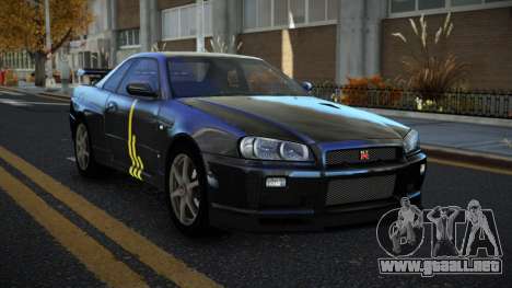 Nissan Skyline R34 Terjam S2 para GTA 4