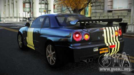 Nissan Skyline R34 Terjam S2 para GTA 4