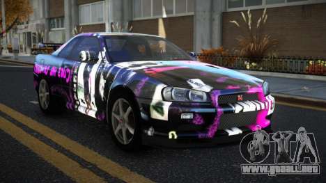 Nissan Skyline R34 Terjam S13 para GTA 4